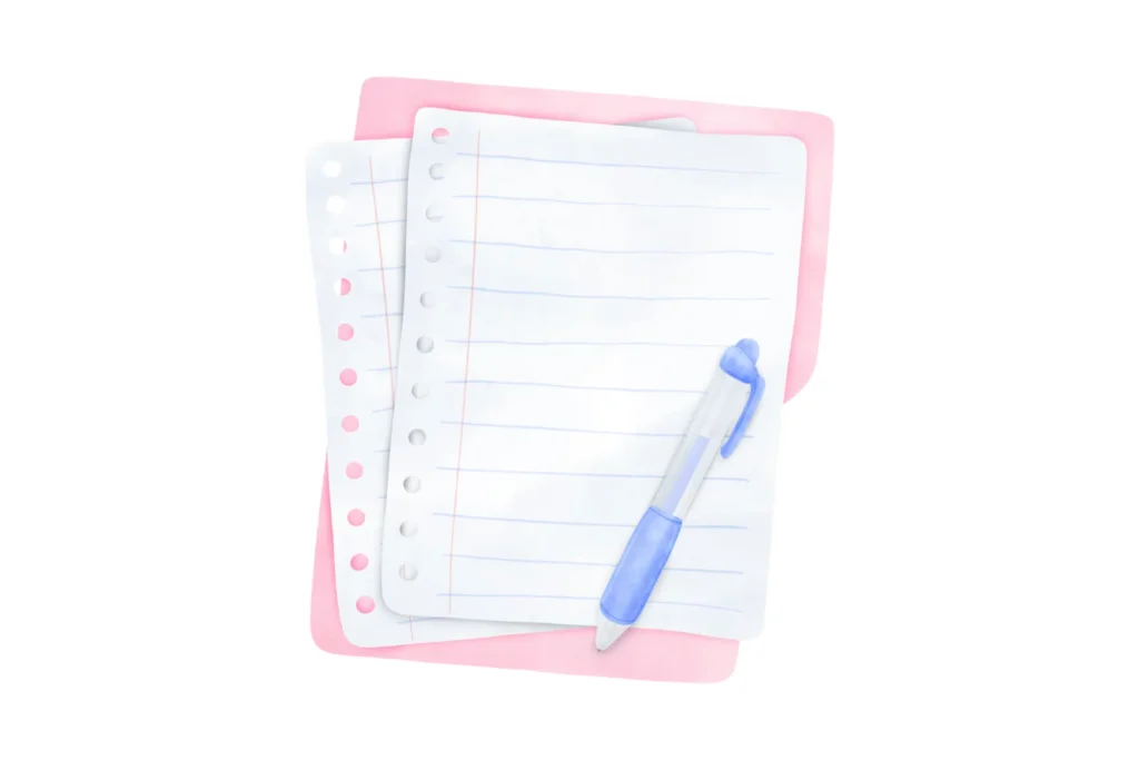 Writing sheet