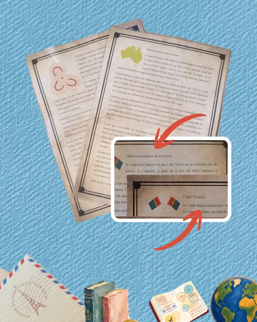 World Legends, Escargot Post illustrated letter: photo 1