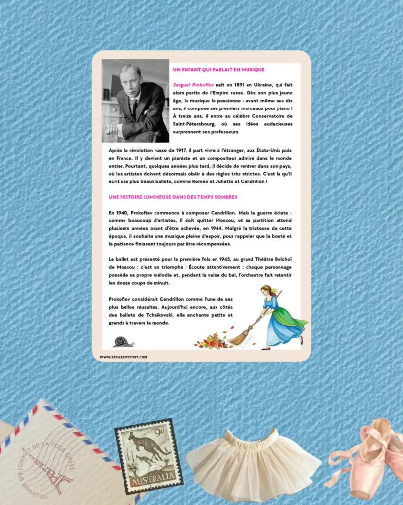 Great Ballets, Escargot Post illustrated letter: photo 4