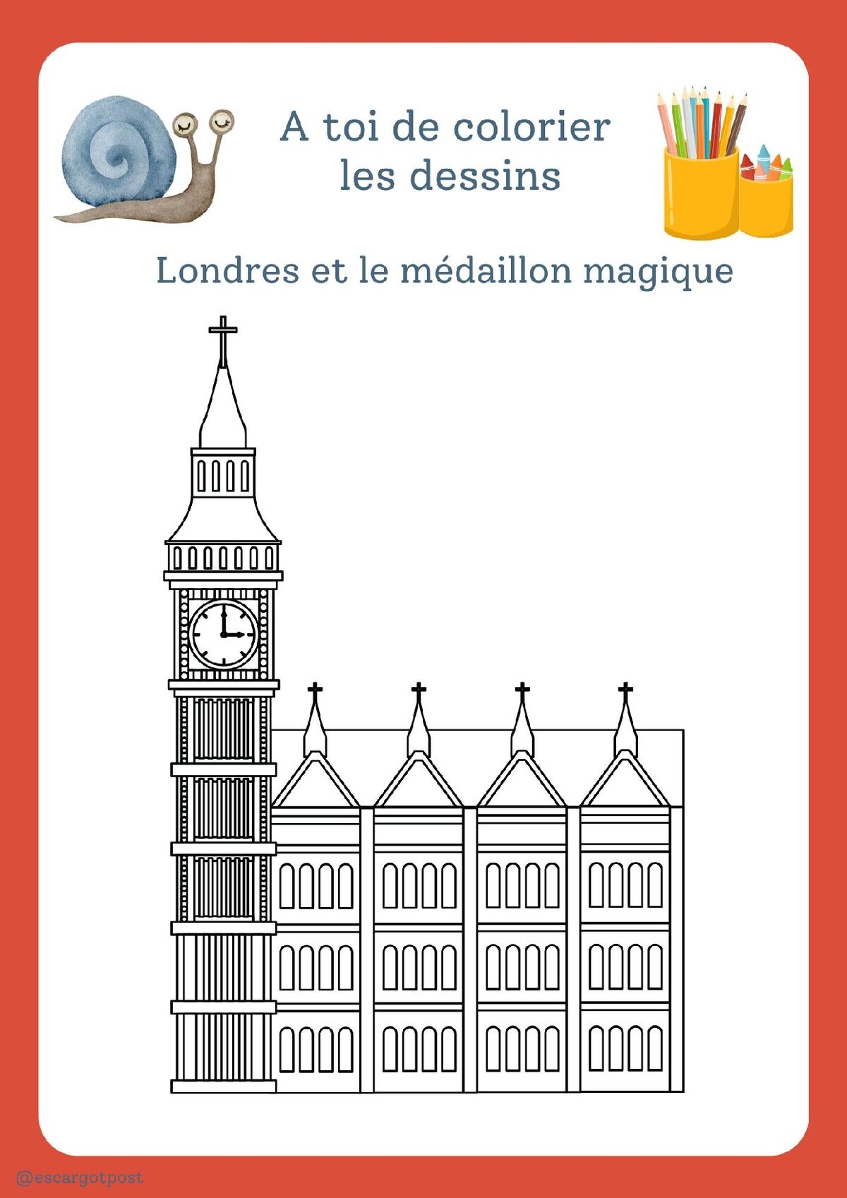 London colouring page no. 1